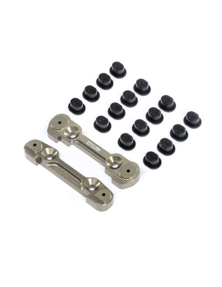 Adjustable front hinge pin brace w-inserts: 8