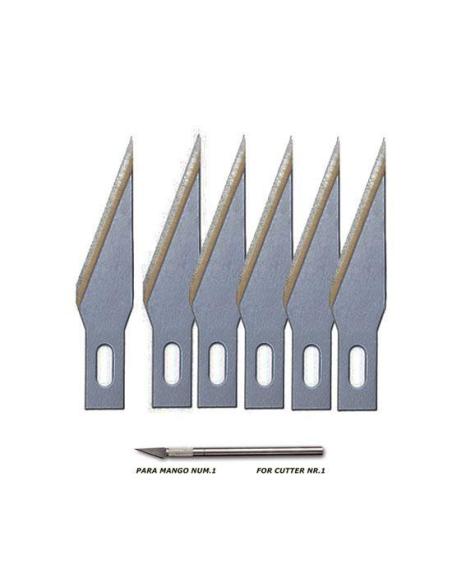 Pack 6 hojas de cutter 1