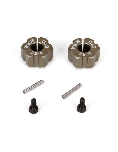 Rear hex  std width  alum: 22-4