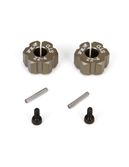 Rear hex  std width  alum: 22-4