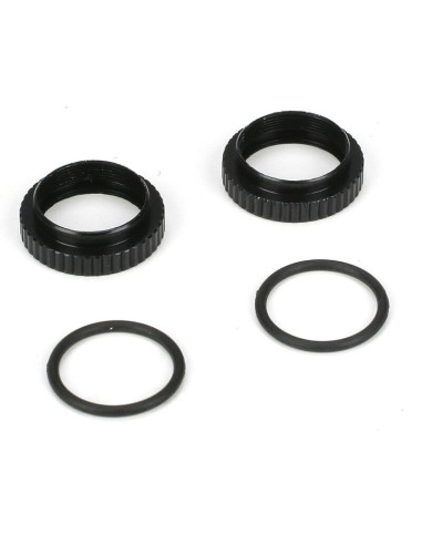 Shock preload adjuster nut w- o-rings: 22