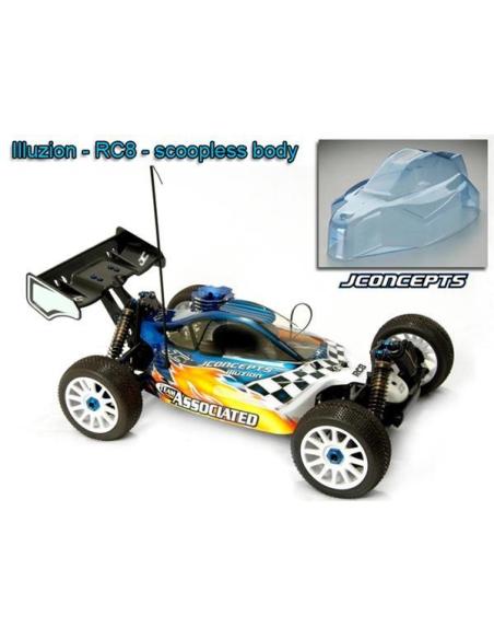 Carrocería ILLUZION sin pintar para RC8 de JConcepts