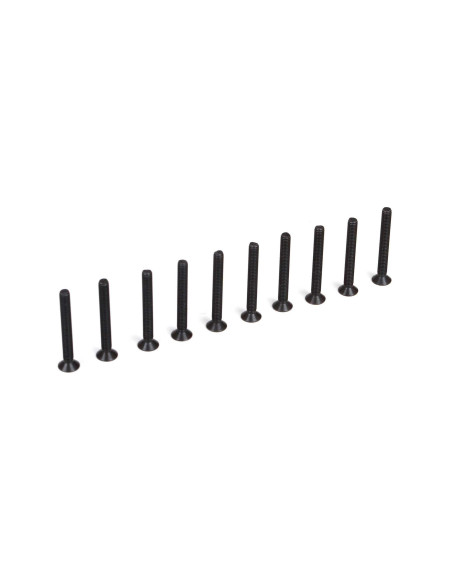 Flat Head Screws  M3 x 25mm (10)