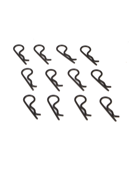 Body Clips  Black (12): 22-22-4