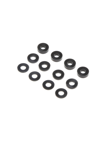 M3 Caster Block Aluminum Washer Set  Black (4ea)