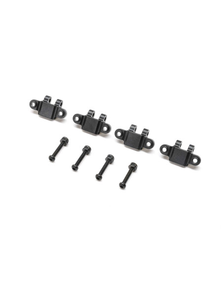 Aluminum Lower Shock Mount  Black: Mini LMT (4)