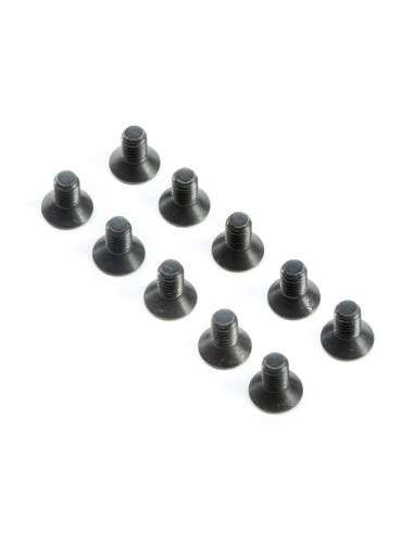 Flat Head Screws M4 x 8mm (10)
