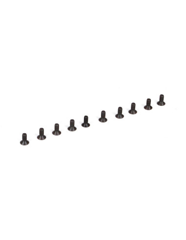 Flat Head Screws  M2.5 x 6mm (10)