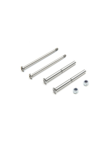 Front Hinge Pin and King Pin Set  Polished: All 22