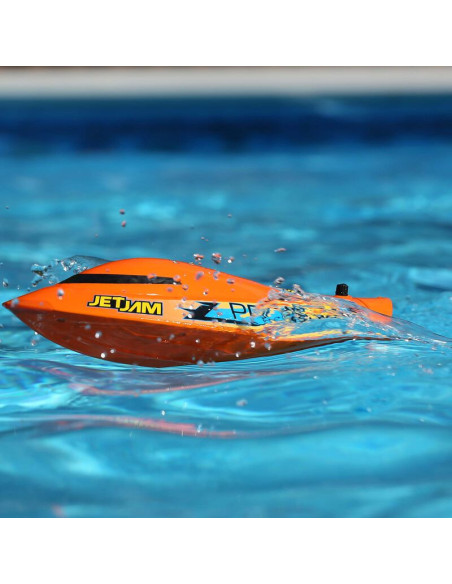 Jet Jam V2 12" Self-Righting Pool Racer Brushed RTR  Orange