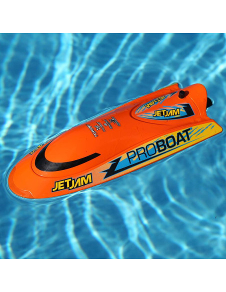 Jet Jam V2 12" Self-Righting Pool Racer Brushed RTR  Orange