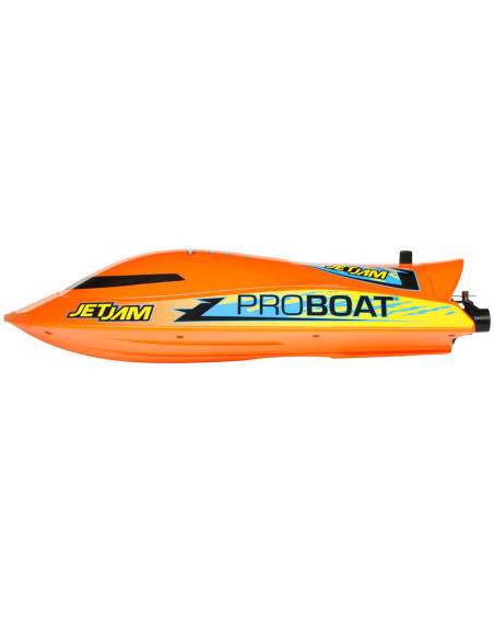Jet Jam V2 12" Self-Righting Pool Racer Brushed RTR  Orange