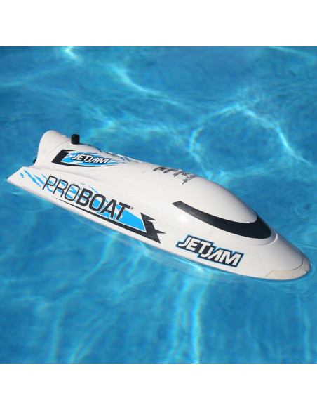 Jet Jam V2 12" Self-Righting Pool Racer Brushed RTR  White