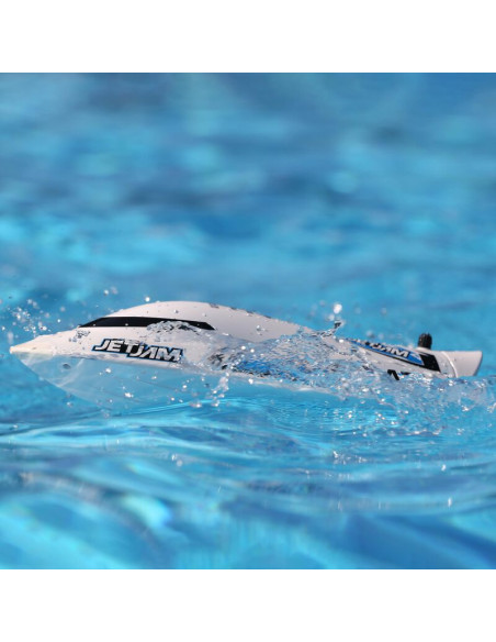 Jet Jam V2 12" Self-Righting Pool Racer Brushed RTR  White