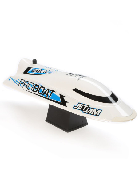 Jet Jam V2 12" Self-Righting Pool Racer Brushed RTR  White