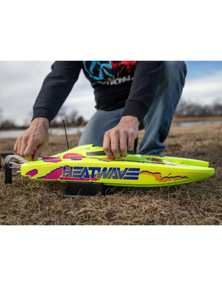 Blackjack 24" V2 Catamaran Brushless: RTR  Heat Wave Visual