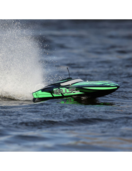 Impulse 32" Brushless Deep-V RTR with Smart  Black-Green