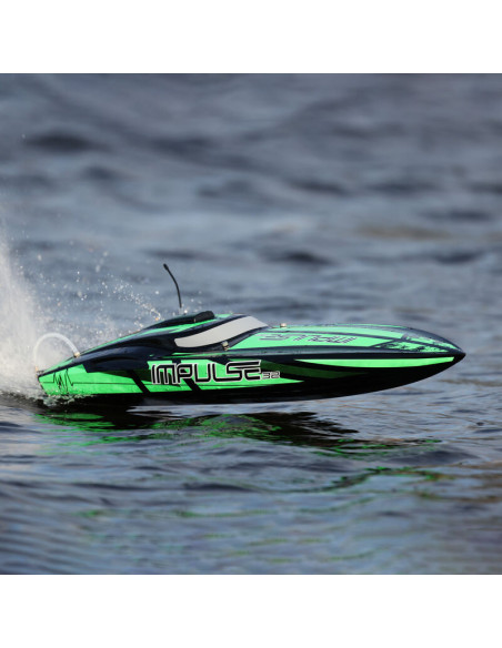 Impulse 32" Brushless Deep-V RTR with Smart  Black-Green