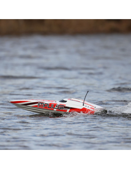 Impulse 32" Brushless Deep-V RTR with Smart  White-Red