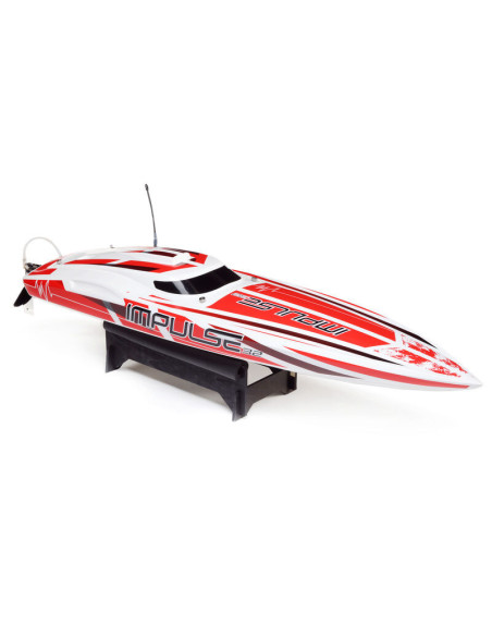 Impulse 32" Brushless Deep-V RTR with Smart  White-Red