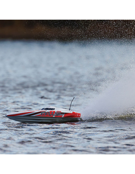 Impulse 32" Brushless Deep-V RTR with Smart  White-Red