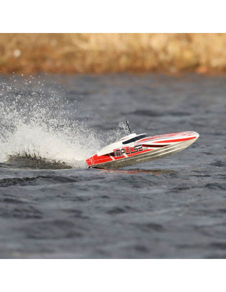 Impulse 32" Brushless Deep-V RTR with Smart  White-Red