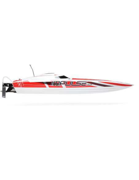 Impulse 32" Brushless Deep-V RTR with Smart  White-Red