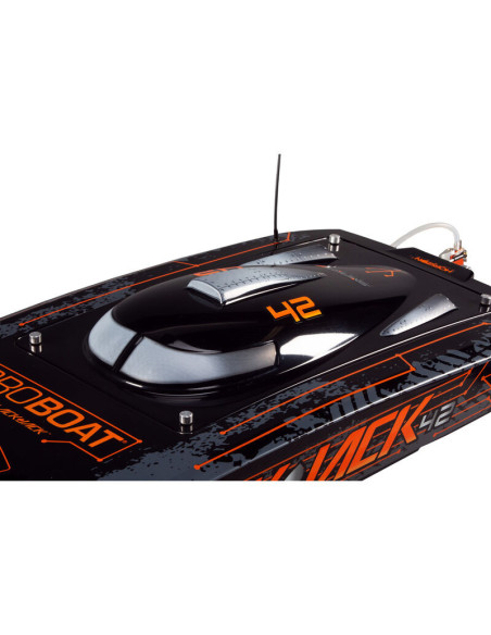 Blackjack 42" 8S Brushless Catamaran RTR: Black-Orange