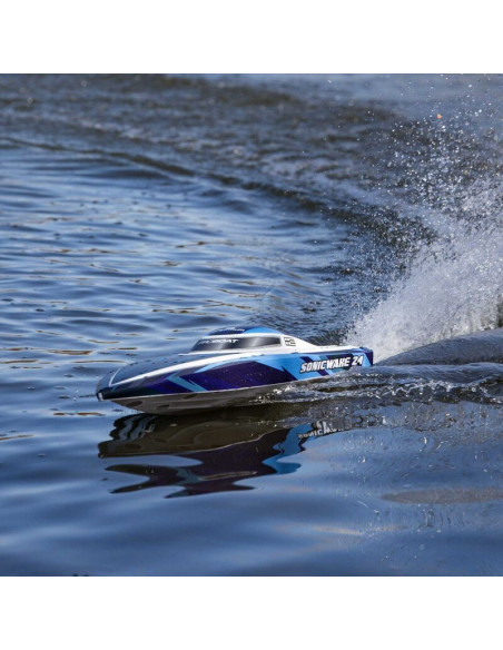 Sonicwake 24" Self-Righting Brushless Deep-V RTR (Battery & Charger Included)  Blue