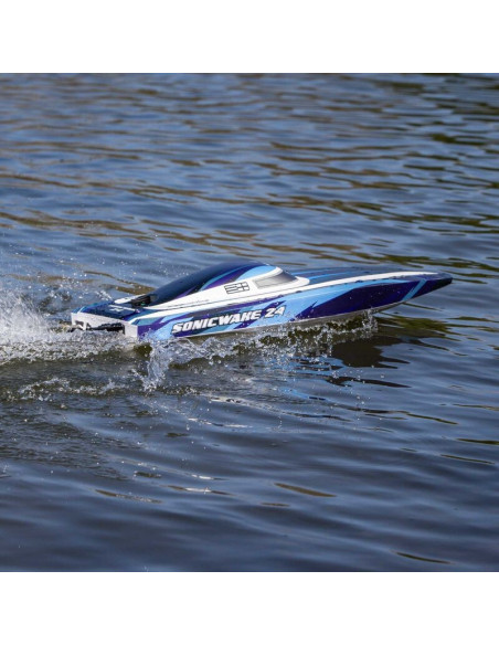 Sonicwake 24" Self-Righting Brushless Deep-V RTR (Battery & Charger Included)  Blue