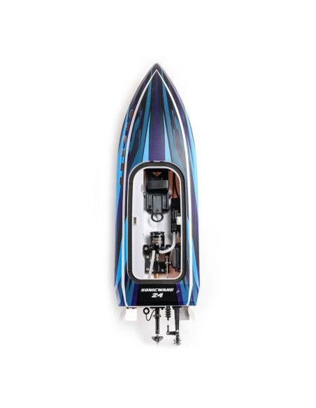 Sonicwake 24" Self-Righting Brushless Deep-V RTR (Battery & Charger Included)  Blue