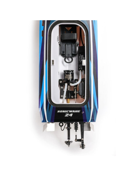 Sonicwake 24" Self-Righting Brushless Deep-V RTR (Battery & Charger Included)  Blue