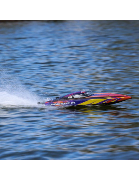 Sonicwake 24" Self-Righting Brushless Deep-V RTR (Battery & Charger Included)  Red