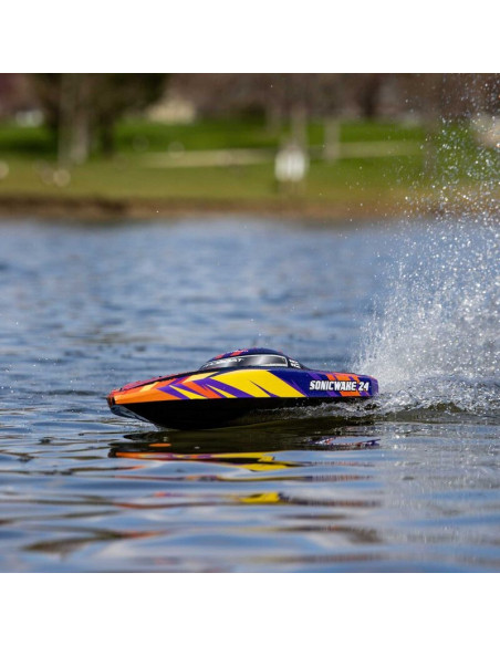 Sonicwake 24" Self-Righting Brushless Deep-V RTR (Battery & Charger Included)  Red