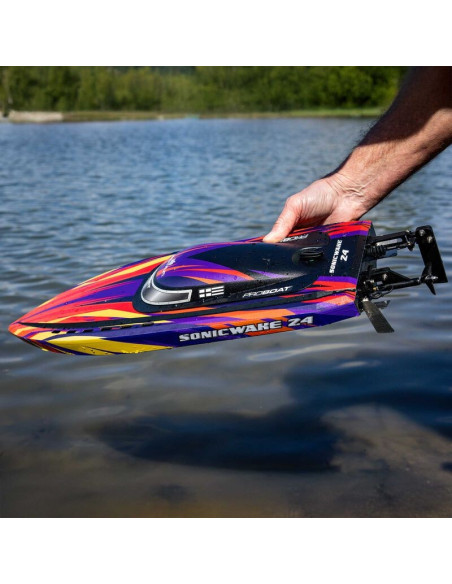 Sonicwake 24" Self-Righting Brushless Deep-V RTR (Battery & Charger Included)  Red