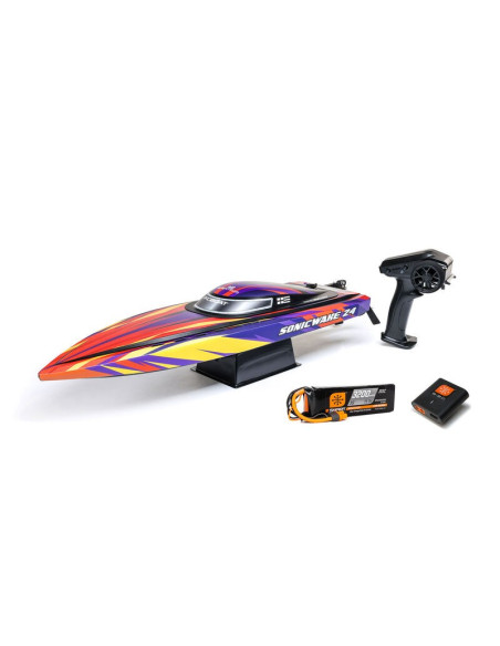 Sonicwake 24" Self-Righting Brushless Deep-V RTR (Battery & Charger Included)  Red