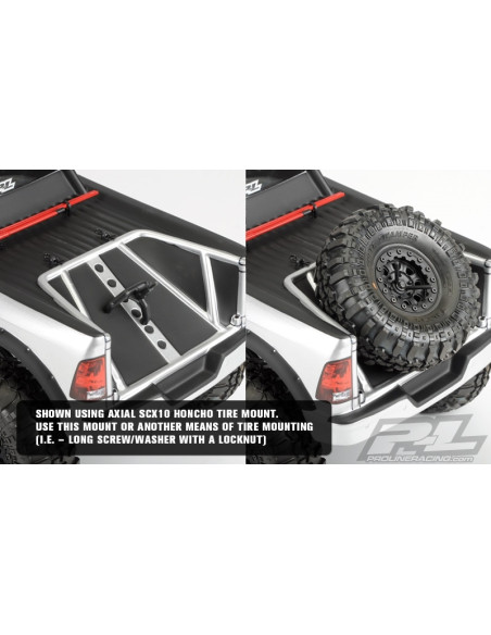 Ram 1500 Clear body for 12.3" (313mm) Wheelbase Scale Crawlers