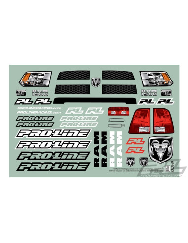 Ram 1500 Clear body for 12.3" (313mm) Wheelbase...