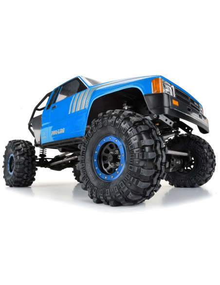 1/6 Steelies Stamped Steel 2.9" Dual Offset SCX6 Wheels Blue/Black