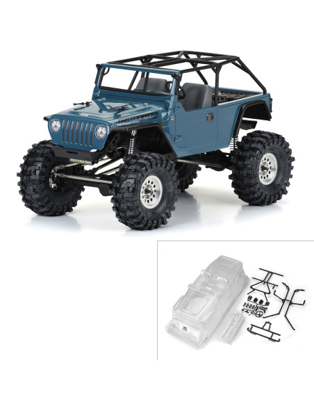 1-10 2004 Jeep LJ Clear Body-Trail Cage 12.3" Wheelbase Crawlers