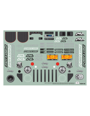 1-10 2004 Jeep LJ Clear Body-Trail Cage 12.3"...