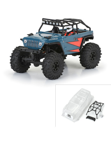 1-24 2004 Jeep LJ Clear Body-Trail Cage: SCX24