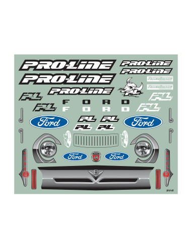 1-5 Pre-Cut 1956 Ford F-100 Clear Body: X-MAXX