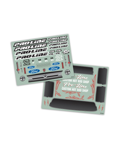 1-5 Pre-Cut Ford F-100 Bash Armor Black Body:...