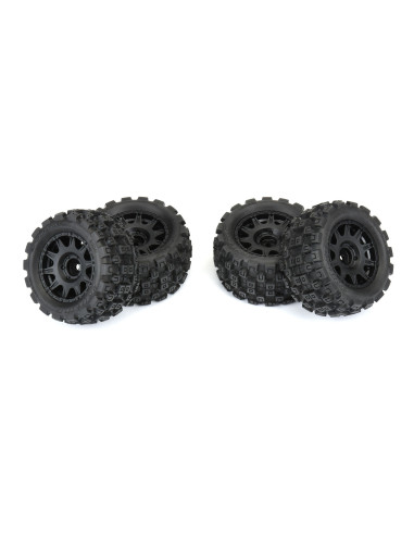 1-18 Badlands MX 1.85" F-R MTD 12mm Black Raid:...