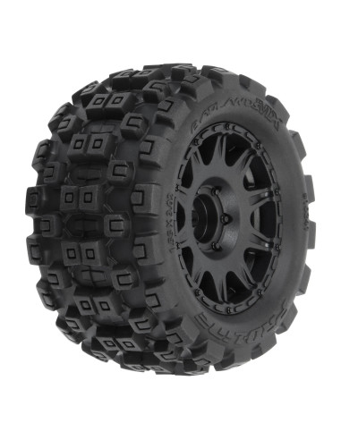 1-18 Badlands MX 1.85" F-R MTD 12mm Black Raid:...
