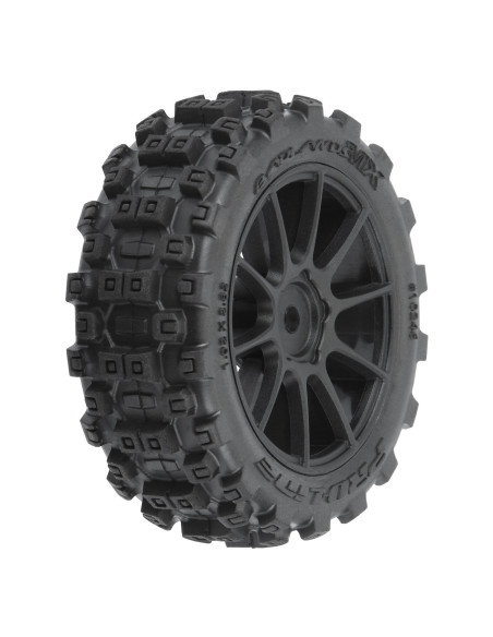 Badlands MX 1.9" Buggy Tires MTD Mach-10 Black Wheels: Typhon GROM