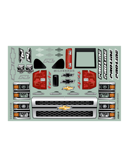 1-10 2015 Chevy Silverado Pre-Runner Clear Body 12.3" WB Crawlers