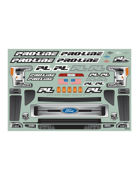1-10 2017 Ford F-250 Super Duty Cab-Only Clear Body 12.3" WB Crawler