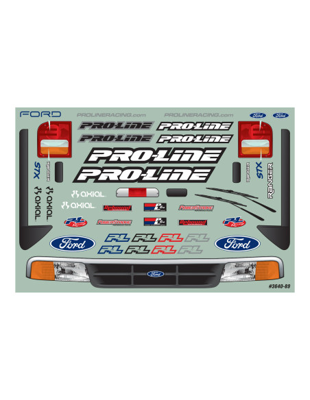 1-10 1993 Ford Ranger Pre-Runner Clear Body 12.3" WB Crawler
